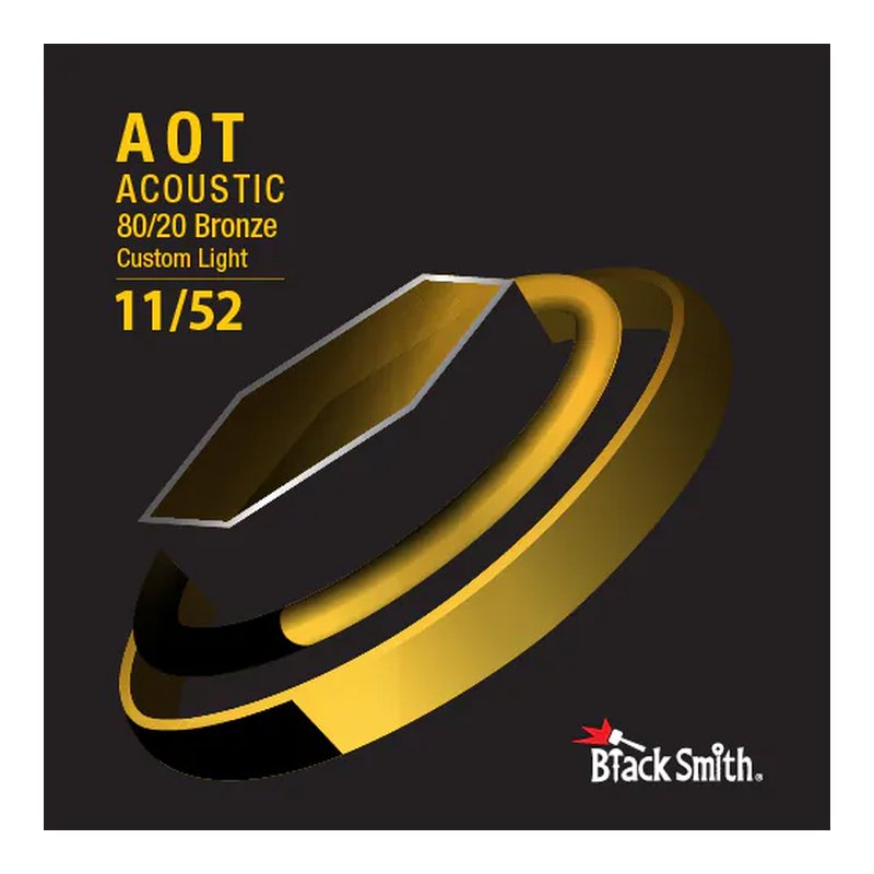 木吉他弦 Black Smith ABR-1152 碳纖維 AOT 薄包膜 黃銅 — 三峽吉他 / Bass