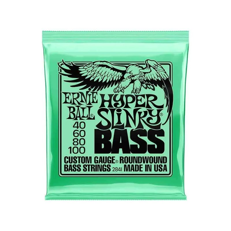 Ernie Ball Ernie Ball Hyper Slinky 2841 鎳纏繞 電貝斯套弦 40-100 — 三峽木吉他 / 民謠吉他