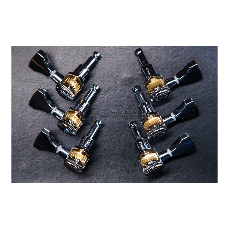 HIPSHOT HIPSHOT GUITAR TUNER UPGRADE KIT 3+3 銀色 鎖定式電吉他弦鈕 6K2GL0C PRS可用 — 三峽弦樂器