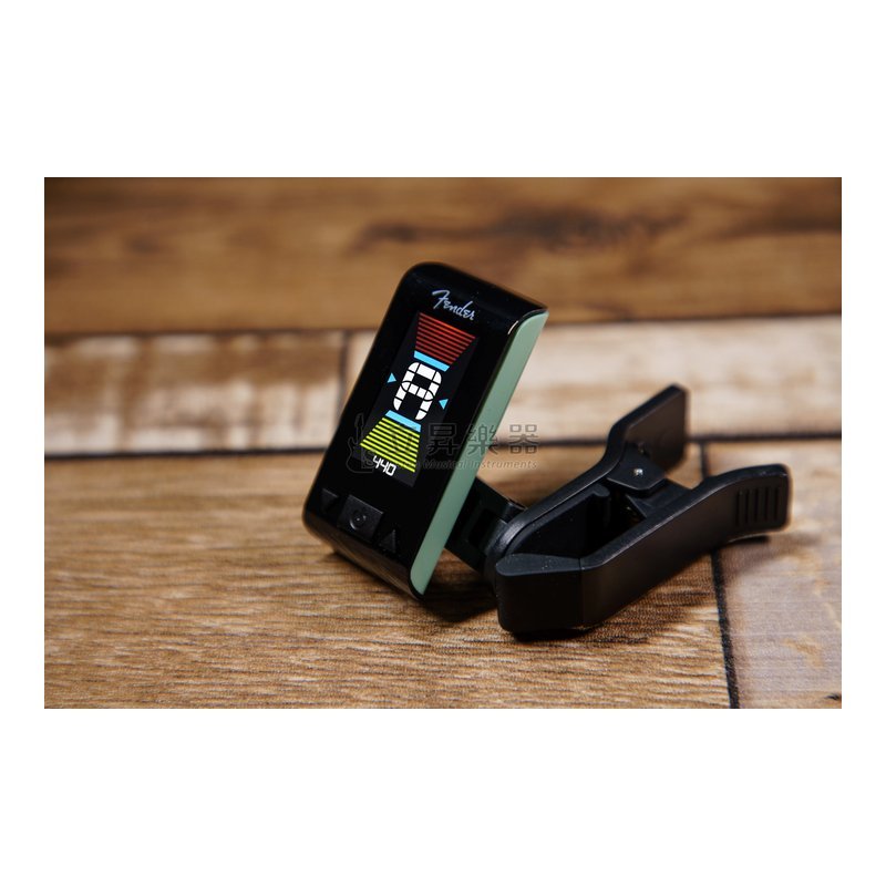 Fender 夾式調音器 Fender ORIGINAL TUNER SURF GREEN 綠色 可調頻率 430Hz-450Hz 編號:0239979005 Fender調音器 — 三峽烏克麗麗