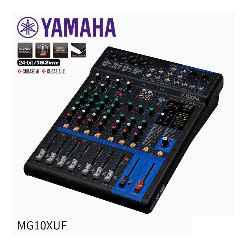 Yamaha YAMAHA MG10XUF MIXER 音量推桿版本 混音器 — 三峽麥克風