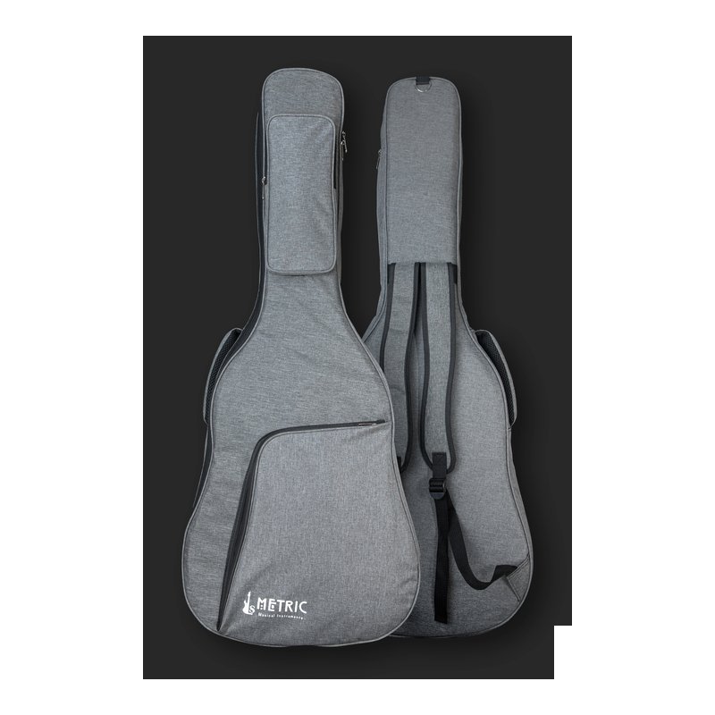 METRIC METRIC MTC208 40吋 灰色 厚棉 木吉他袋 民謠吉他袋 雙背可調 雙重收納空間 — 三峽木吉他 / 民謠吉他