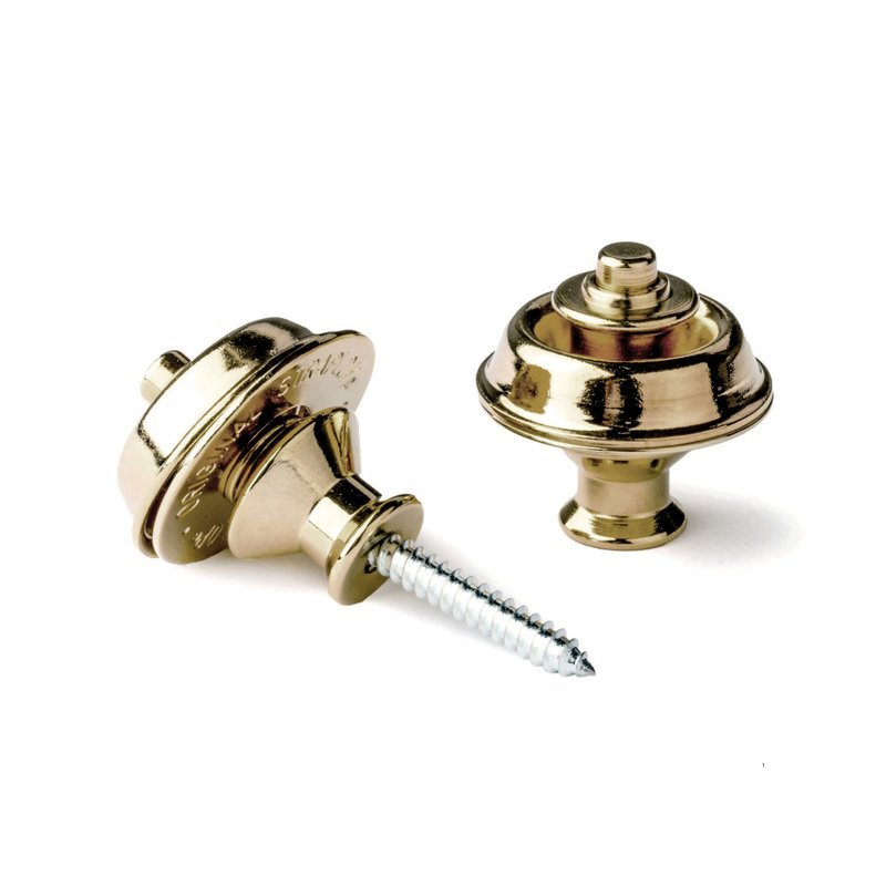 Dunlop Dunlop 安全背帶扣 SLS1032BR 黃銅色 電吉他 電貝斯 安全背釦 — 三峽木吉他 / 民謠吉他