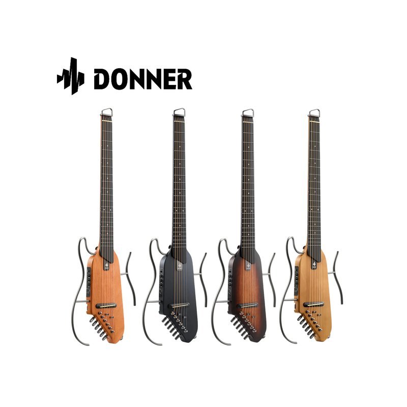 Donner 靜音吉他 Donner HUSH-I 可插電 電木吉他 旅行吉他 無頭琴 四色可選 — 三峽木吉他 / 民謠吉他