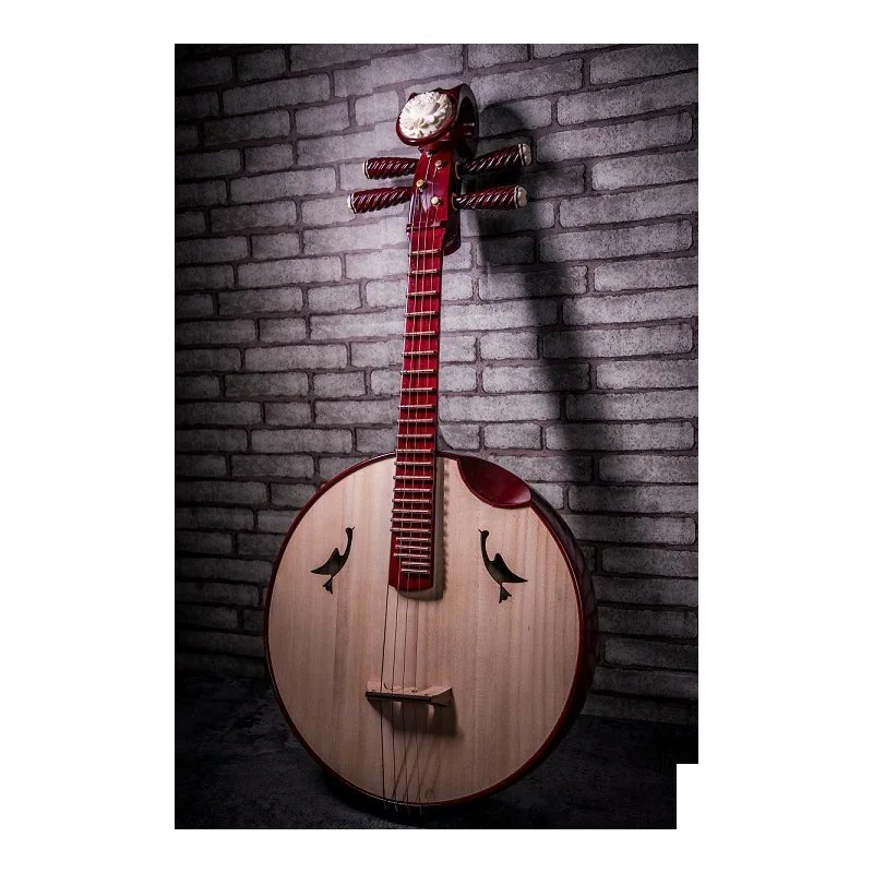 雪梅椴木中阮(麻花軸 附琴袋) — 三峽配件 / 週邊