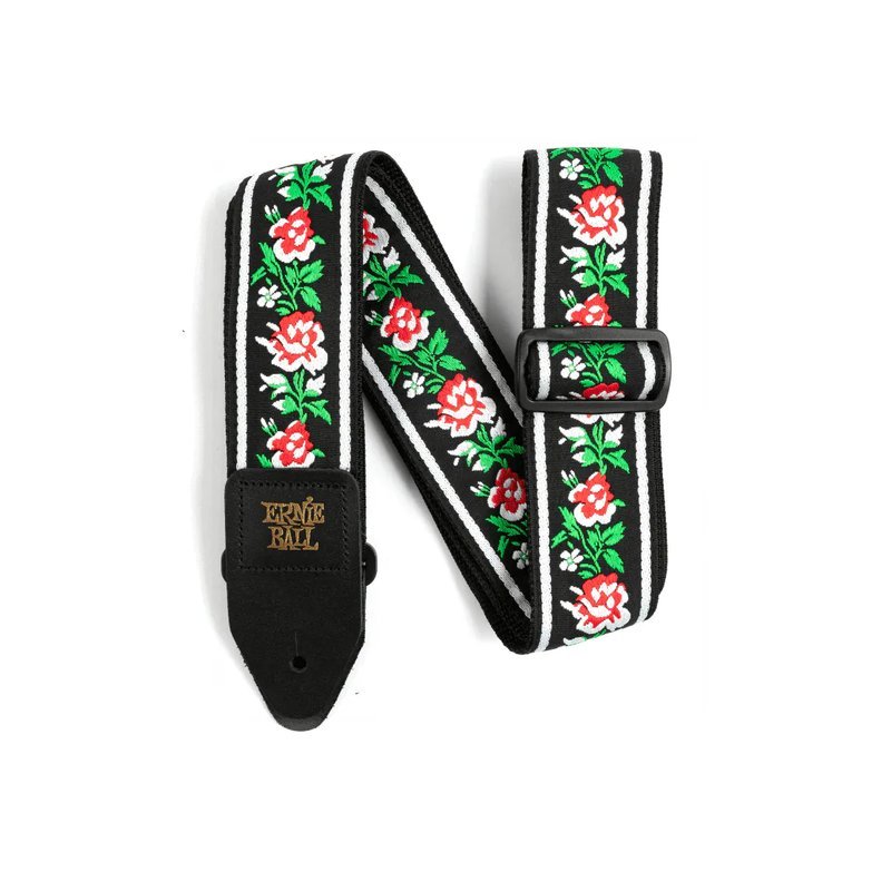 ERNIE ERNIE BALL JACQUARD系列 P04668 WINTER ROSE 冬季玫瑰 背帶 加拿大製 — 三峽背帶