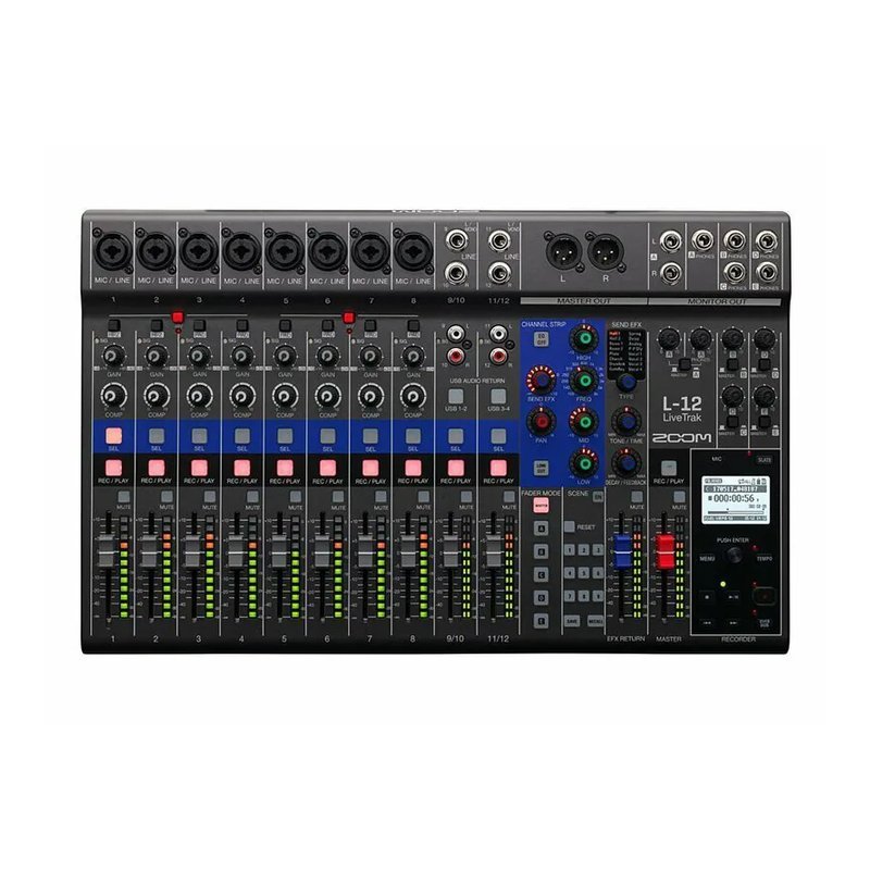 Zoom Zoom LiveTrak L-12 MIXER 混音器 錄音介面 L12 — 三峽鼓 / 打擊