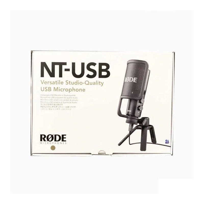 Rode RODE NT-USB 專業 錄音 電容式 麥克風 【原廠公司貨】附防噴罩、麥克風桌架 — 三峽麥克風