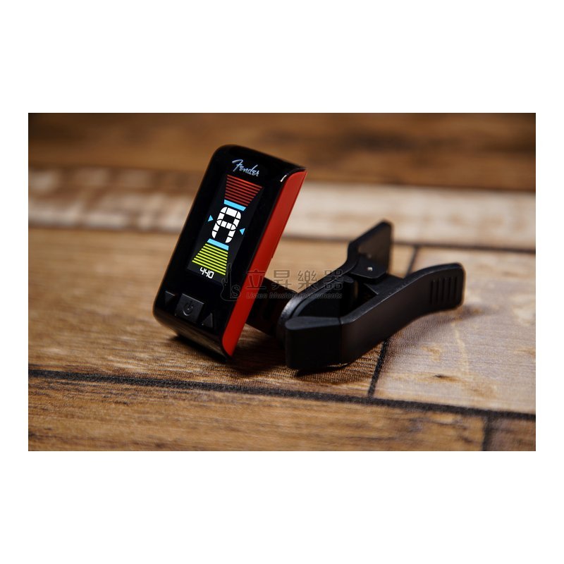 Fender 夾式調音器 Fender ORIGINAL TUNER FIESTA RED 紅色 可調頻率 430Hz-450Hz 編號:0239979004 Fender調音器 — 三峽烏克麗麗