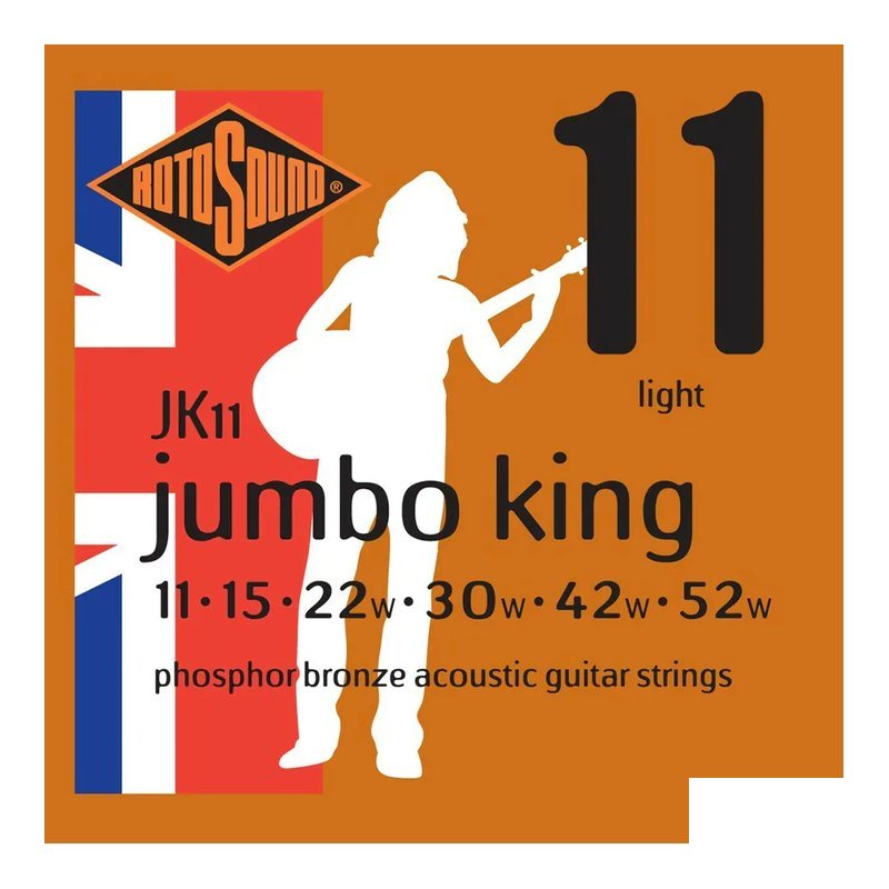 Rotosound 木吉他弦 RotoSound JK11 (11-52) 磷青銅 英國製 RSXA-PH-JK11-52 磷青銅弦 — 三峽木吉他 / 民謠吉他