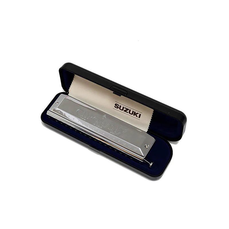 SUZUKI SUZUKI SCX-64 16孔半音階 口琴 附原廠盒【日本製造】 — 三峽木管樂器