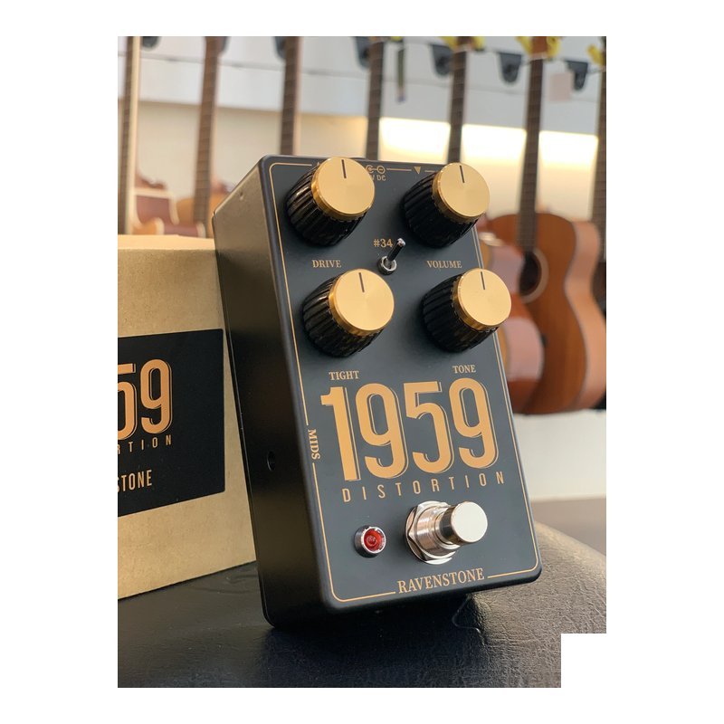 【早鳥優惠中】雷文聲學 - Ravenstone 1959 Distortion 破音效果器 黑色經典款/白色限量款 — 三峽吉他 / Bass