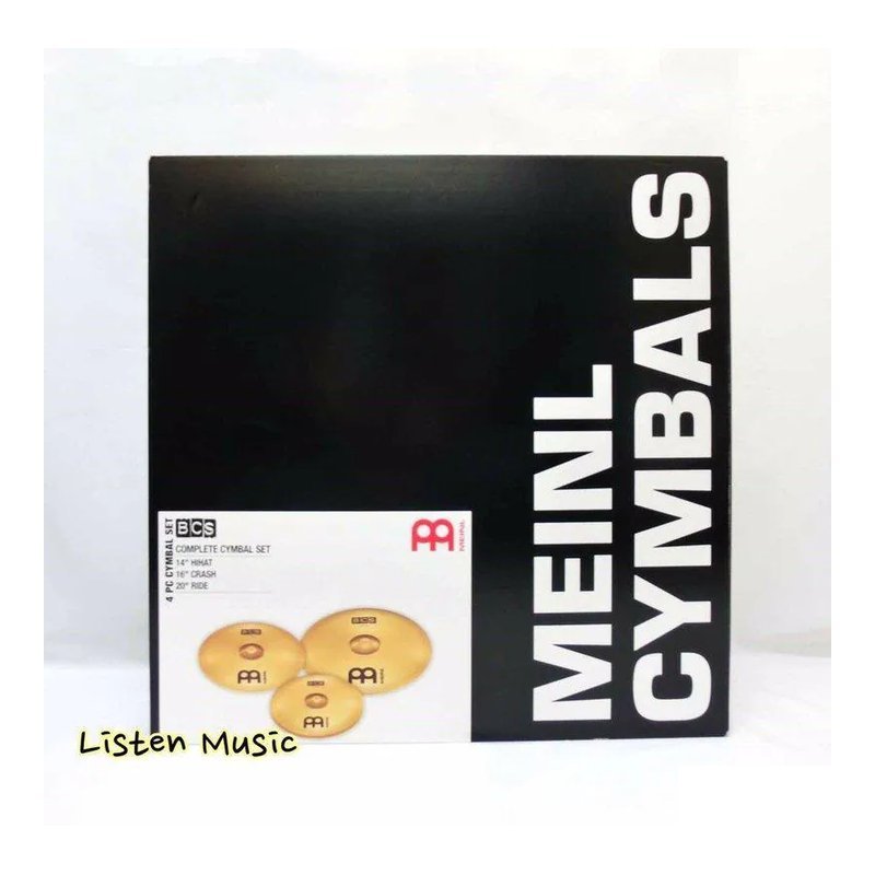 Meinl Meinl BCS 銅鈸 爵士鼓 套鈸 銅鈸組 德國製造 4片組 14" 16" 20" — 三峽鼓 / 打擊