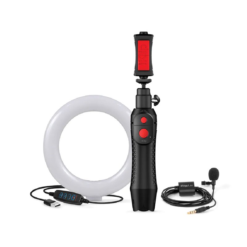 IK Multimedia IK Multimedia / iRig Video Creator 領夾式麥克風套組(含腳架+環燈) — 三峽麥克風