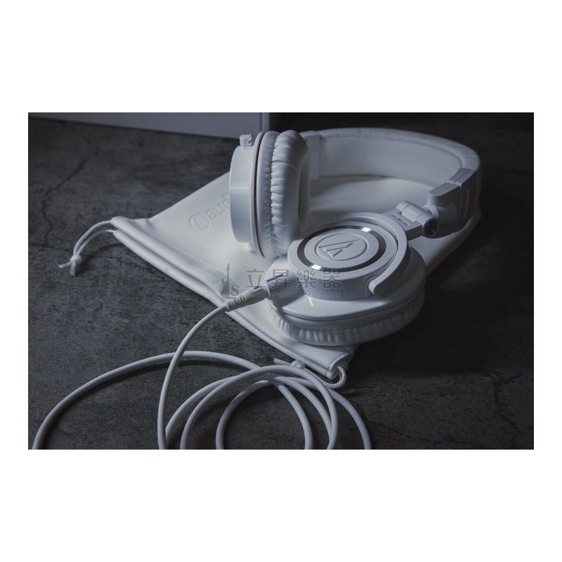 Audio-Technica 鐵三角 audio-technica ATH-M50x WH M50 專業監聽耳罩式耳機 (白色) — 三峽錄音