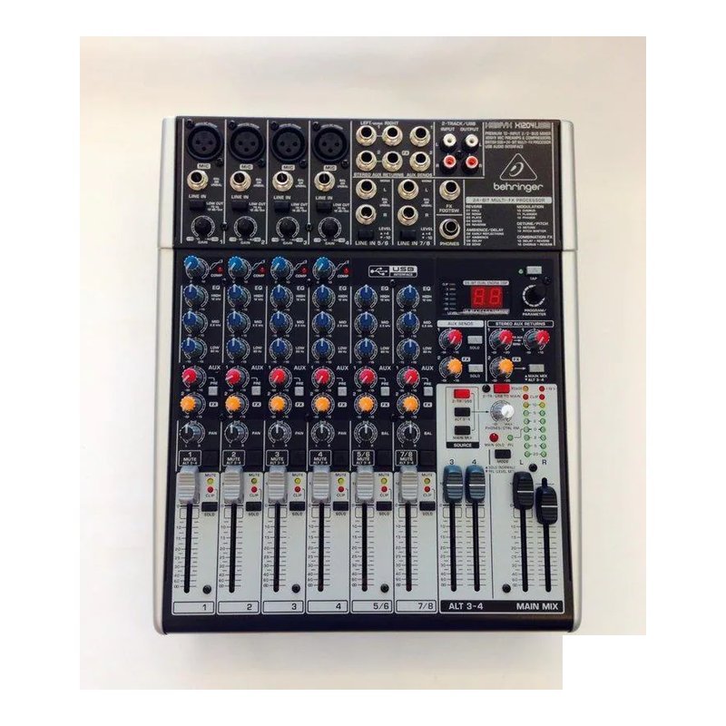 Behringer 德國 耳朵牌 Behringer XENYX X1204USB 8軌 數位效果混音器 公司貨保固 — 三峽音響 / 音箱