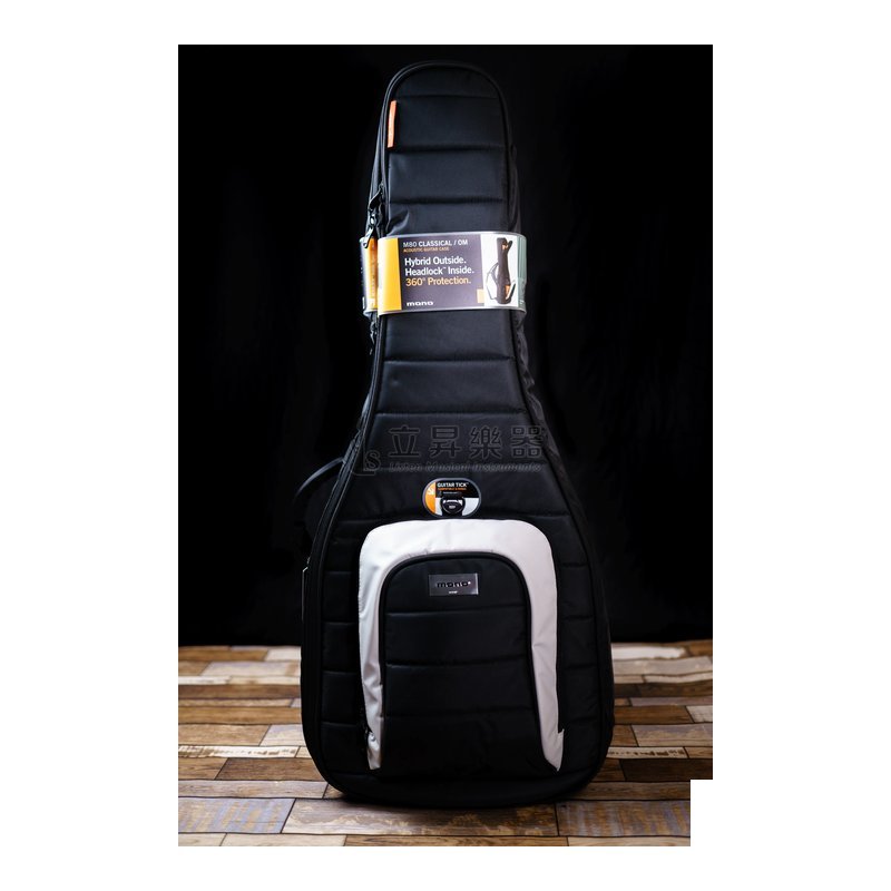MONO MONO M80系列 木吉他袋 OM桶 古典吉他袋 防刮耐磨防潑水 M80-AC-BLK 黑色 — 三峽木吉他 / 民謠吉他