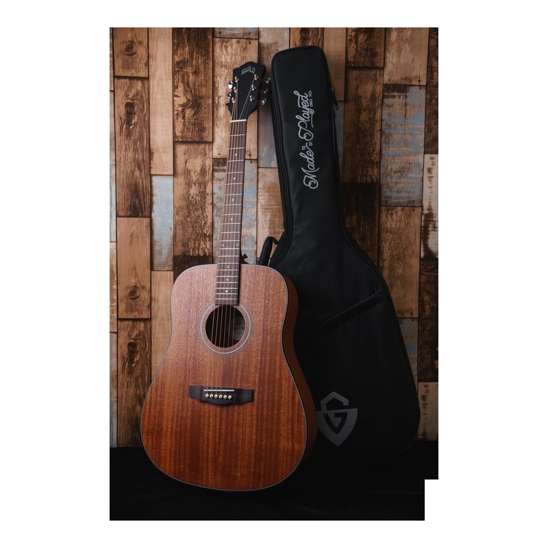 木吉他 Guild D-320 D型無缺角 木吉他 Guild D-320 D型無缺角 / D-320C D型缺角 面單 桃花心面單板 桃花心側背板 附原廠厚袋 41吋 全桃花心 mahogany — 三峽木吉他 / 民謠吉他