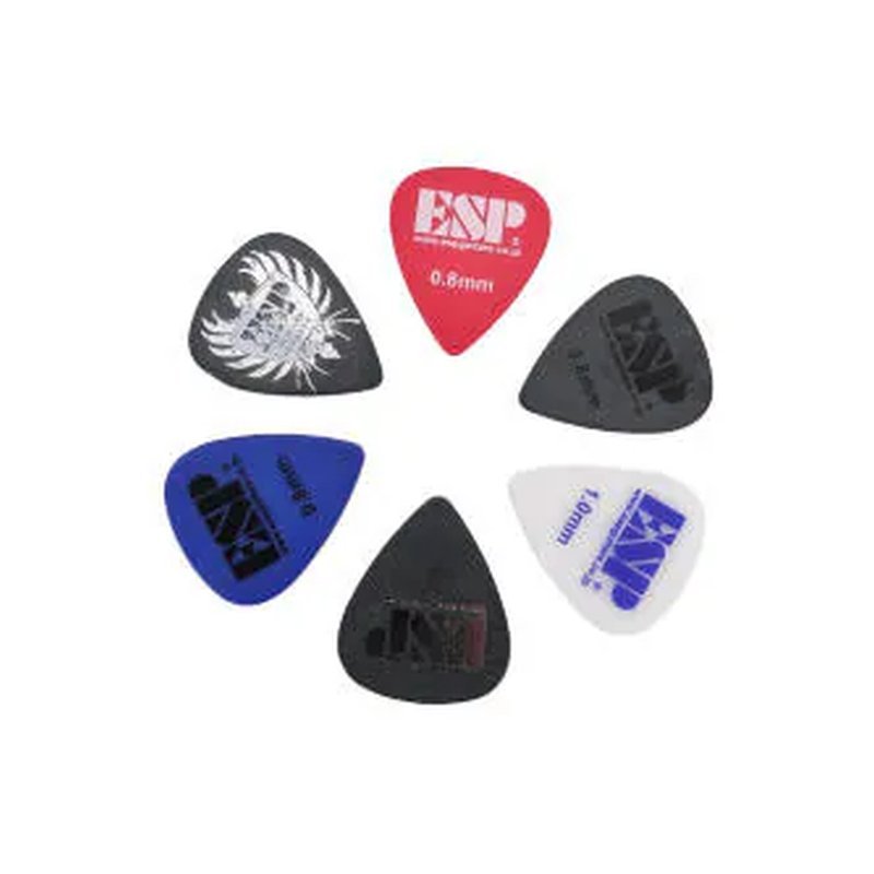 ESP 日本 ESP SELECTED PICK 0.8mm 1.0mm 彈片【多種款式】 — 三峽Pick