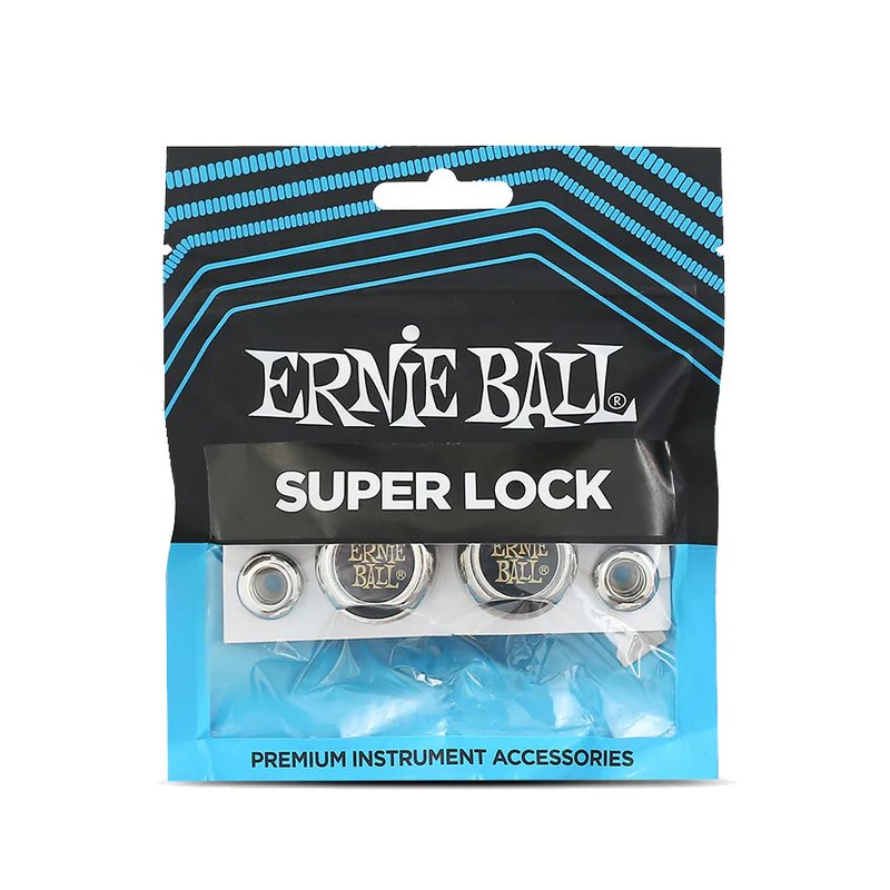 【多款顏色】ERNIE BALL SUPER LOCK 安全背帶扣 ｜ P04600銀色 【多款顏色】ERNIE BALL SUPER LOCK 安全背帶扣 ｜ P04600銀色 / P04601黑色 — 三峽配件 / 週邊