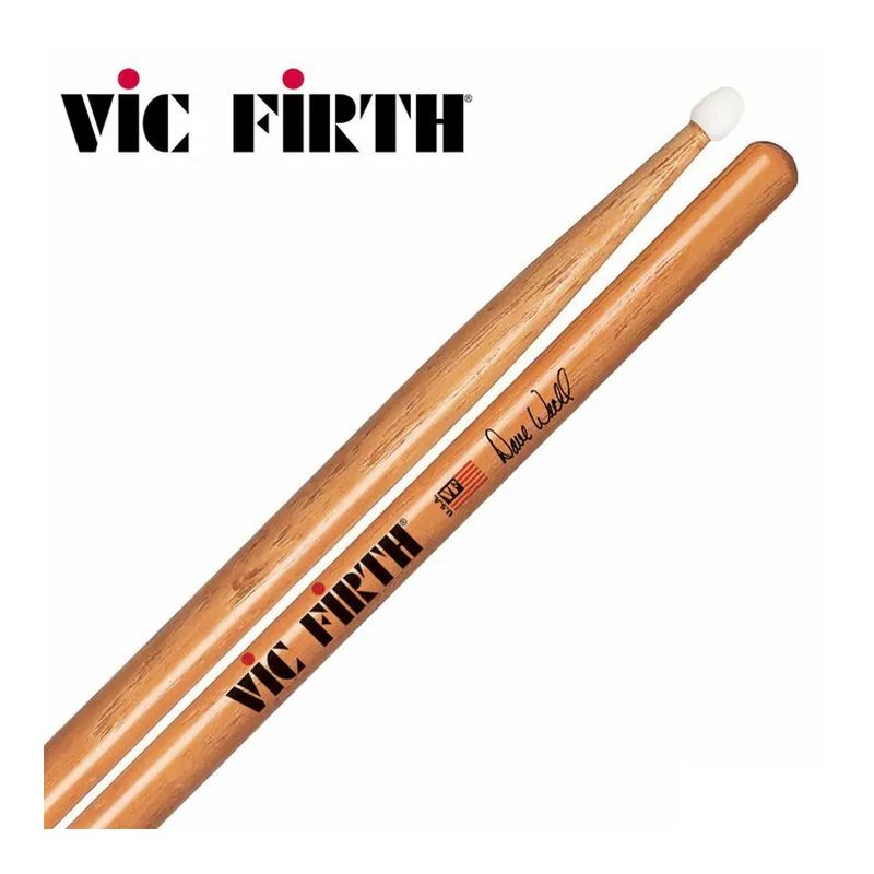 Vic Firth 美國 Vic Firth VFPX-SDW2N 鼓棒 黃色膠頭 Dave Weckl 簽名 公司貨 — 三峽鼓 / 打擊