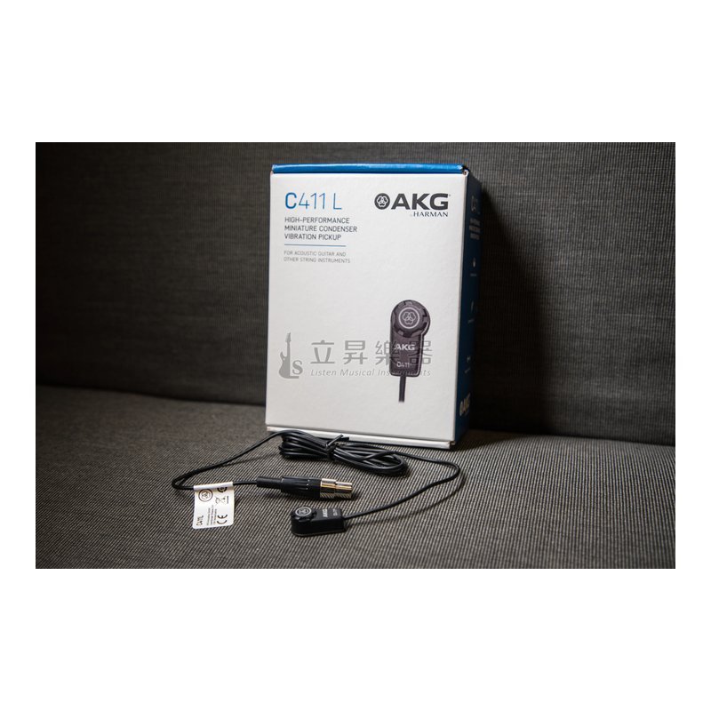 AKG AKG C411L 電容振動拾音器 匈牙利製 貼片式麥克風、三針迷你XLR接頭 — 三峽弦樂器