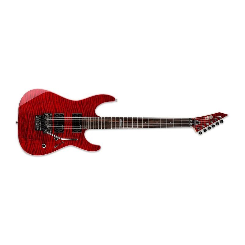 LTD LTD M-100FM 紅色虎紋楓木 大搖座電吉他 [購買即贈送價值六千元MONO琴袋] — 三峽木吉他 / 民謠吉他