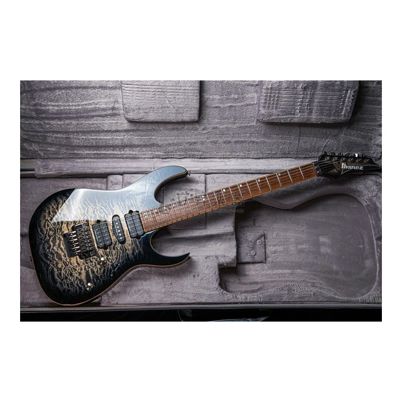Ibanez Ibanez RG970WQMZ-BIB 黑色冰紋漸層 大搖座電吉他 原廠硬盒 — 三峽電吉他