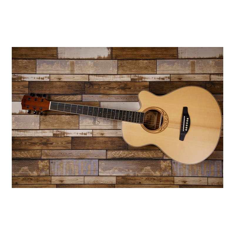 木吉他 METRIC MTC-S01S 40吋 雲杉面單板 桃花心木側背板 OM桶缺角 楓木包邊 (送厚琴袋、配件包) — 三峽吉他 / Bass