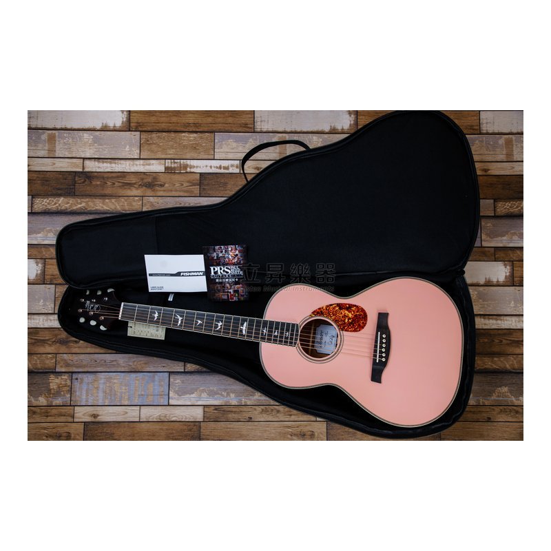 PRS PRS SE P20E SP 粉紅色 電木吉他 Parlor 桶身 桃花心面單板 側背板桃花心木 Fishman GT1 拾音器 附原廠厚琴袋 型號PPE20SASP — 三峽木吉他 / 民謠吉他