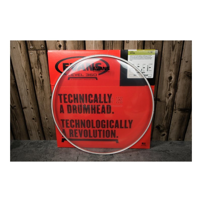 Evans Evans TT16HG 鼓皮 雙層 透明 油面 (16") — 三峽鼓 / 打擊