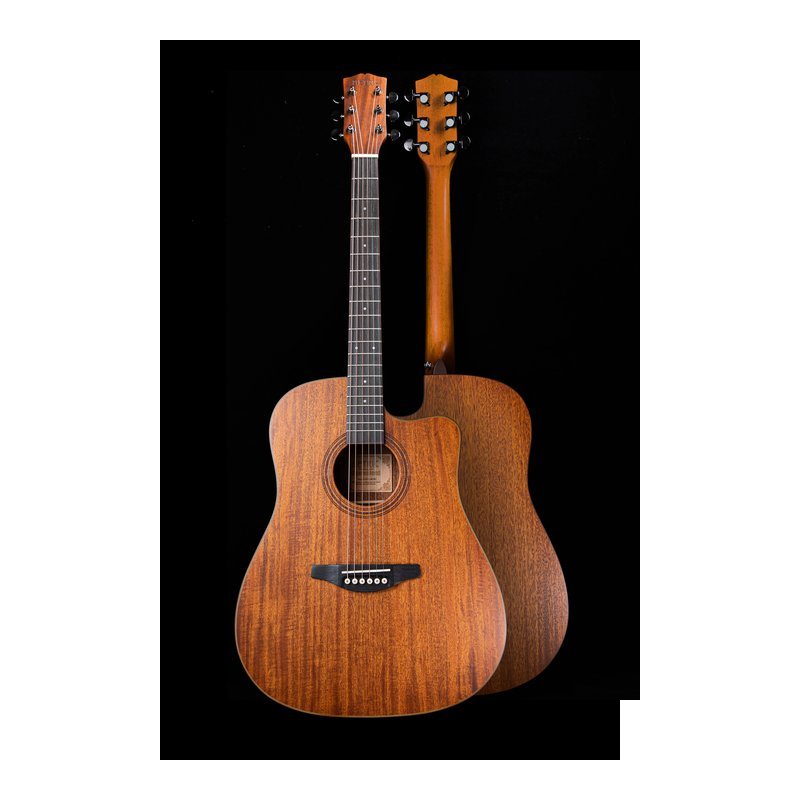 METRIC METRIC MTC-M12S 霧面 41吋 全桃花心木面單板 D桶缺角 木吉他 — 三峽木吉他 / 民謠吉他