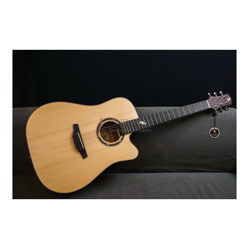 NAGA NAGA G-08DC 風系列 伍伍慧代言 英格曼雲杉面板/沙比利側背 面單木吉他 41吋 D桶身缺角 附原廠厚琴袋 — 三峽木吉他 / 民謠吉他