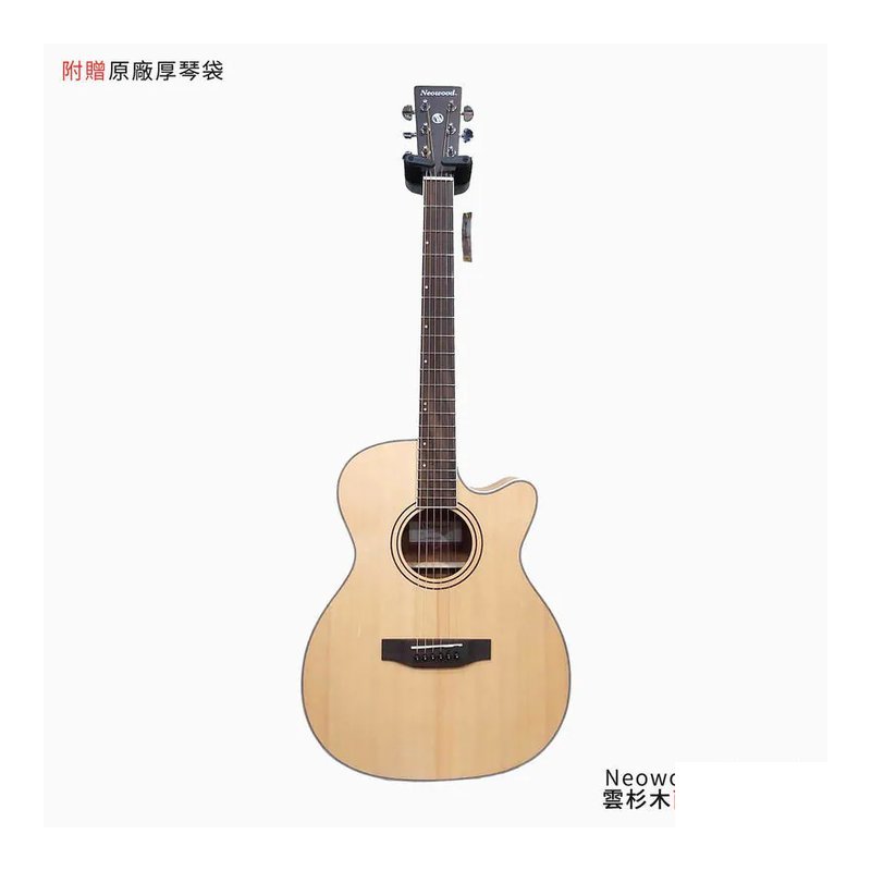 Neowood SOM-AC 雲杉木面單板 木吉他【附原廠琴袋、配件包】 — 三峽吉他 / Bass
