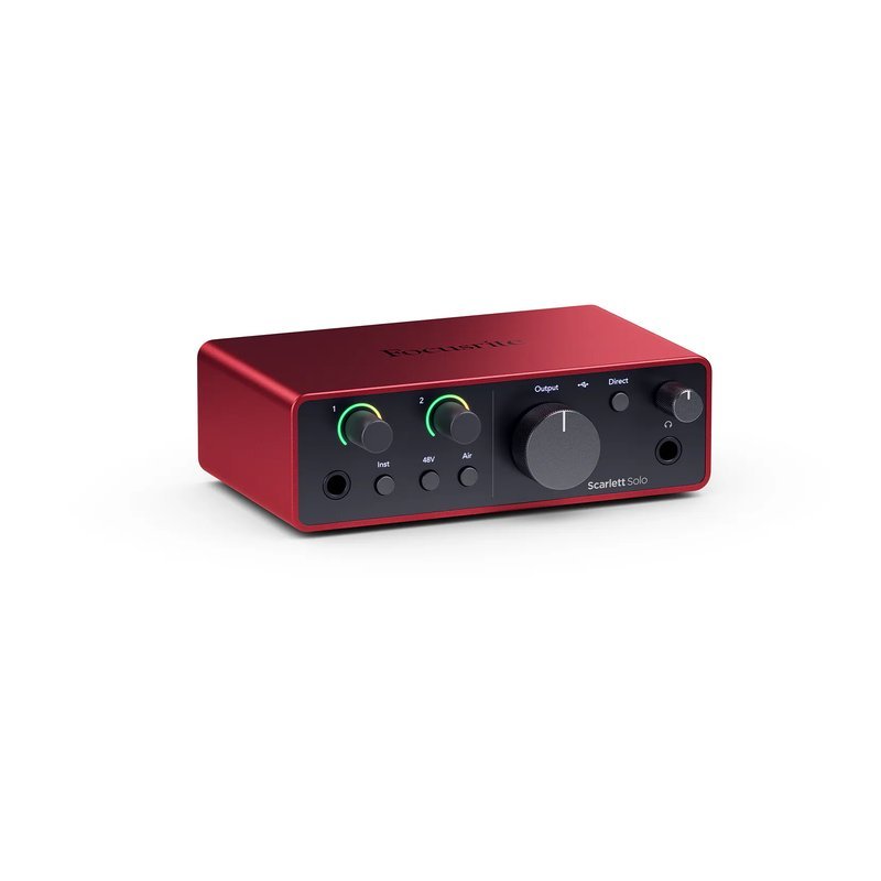 【全新第四代】Focusrite Scarlett 4th Gen solo 二進二出 錄音介面 — 三峽錄音 / 音響