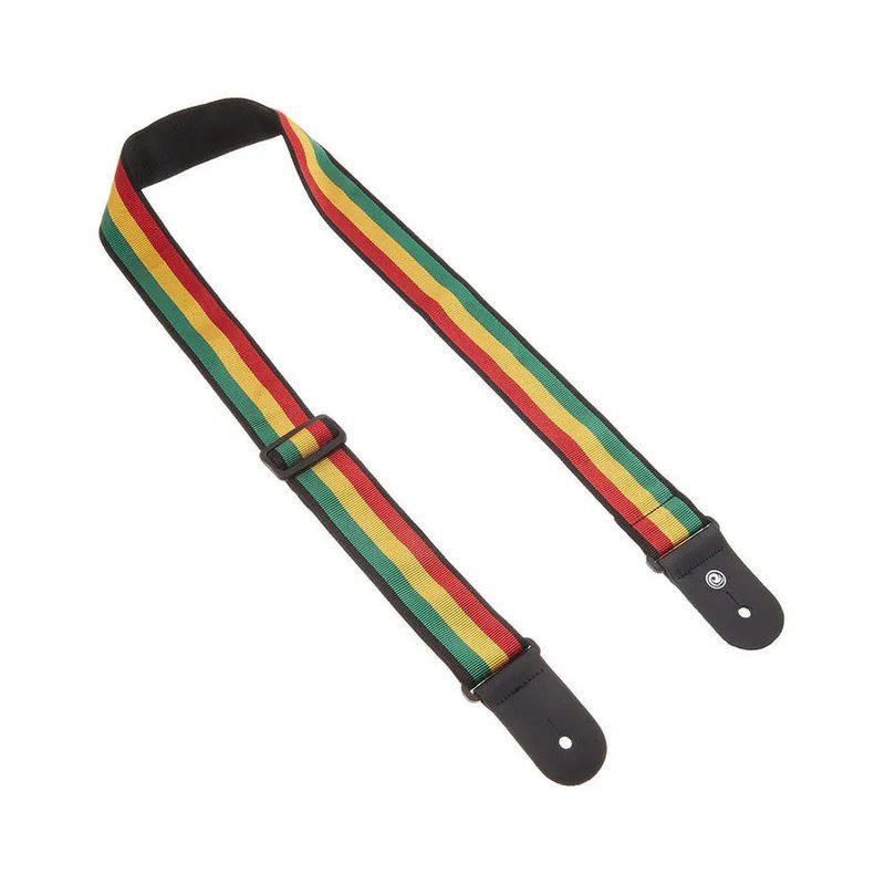 Planet Waves Planet Waves 50A06 背帶 紅綠黃直條紋 編織 Jamaica 加拿大製 — 三峽背帶