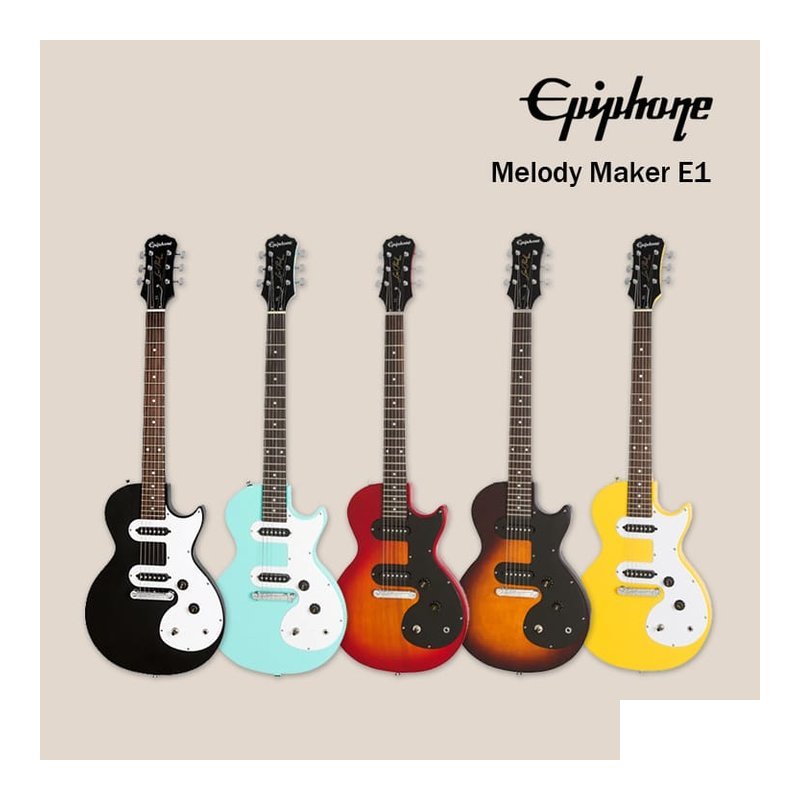 Epiphone EPIPHONE Melody Maker E1 電吉他 單單 附袋 六色售 — 三峽電吉他
