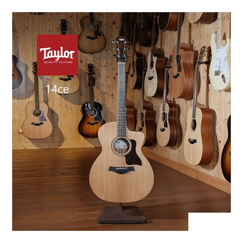 Taylor Taylor 14ce 烘烤雲杉面單 沙比利背側板 墨廠 電木吉他 Fishman Sonitone GT2拾音器 — 三峽木吉他 / 民謠吉他