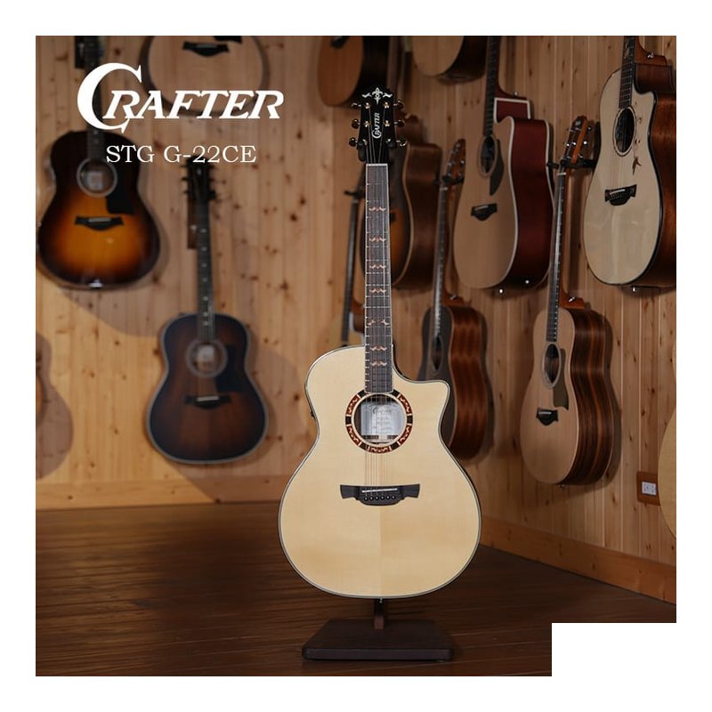韓國廠 Crafter STG G-22CE 雲杉木 面單 電木吉他 附原廠袋 — 三峽吉他 / Bass