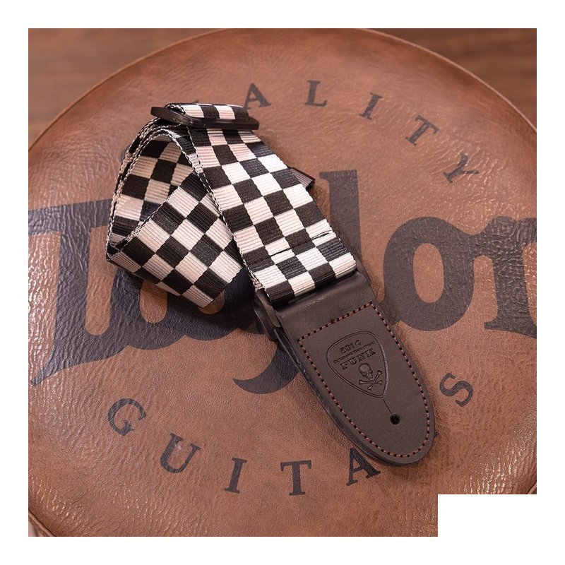 PUNK PUNK MA57-R 賽車格 吉他背帶 可調式 guitar strap — 三峽背帶
