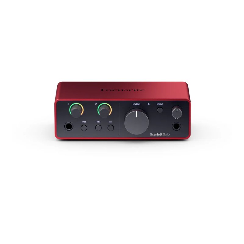 Focusrite Focusrite / Scarlett Solo USB錄音介面&套組(4代)(iOS可用)台灣代理公司貨 — 三峽錄音 / 音響