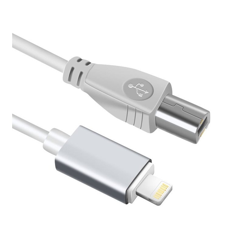 ZP94 ZP94 USB-B 轉 Lightning 轉接線 to iPad/iPhone電鋼琴 電子鼓錄音線 — 三峽鍵盤 / 鋼琴