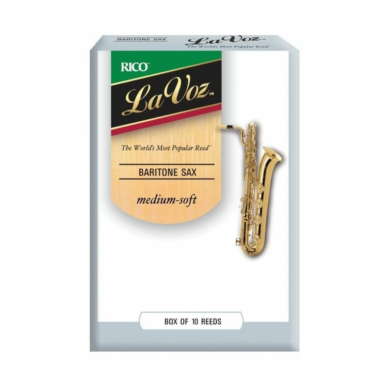 LV-BS-MS-10 LV-BS-MS-10 美國 RICO LA VOZ 上低音 薩克斯風竹片 Baritone SAX 10片裝 — 三峽木管樂器