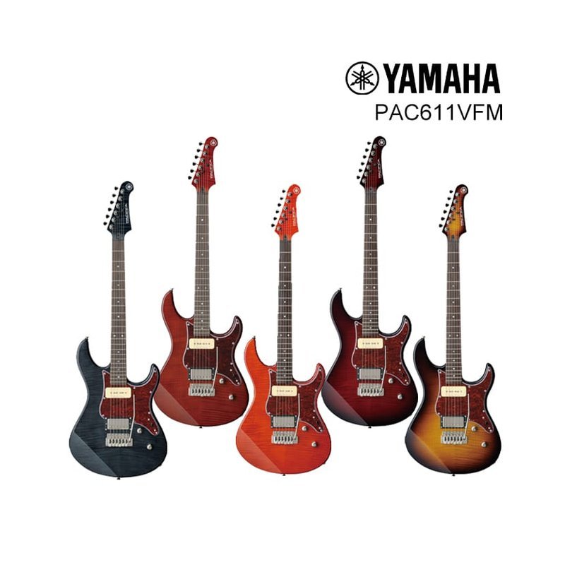 Yamaha YAMAHA PAC611VFM 孤獨搖滾 單雙 電吉他 Pacifica 611 附原廠琴袋 小孤獨 — 三峽木吉他 / 民謠吉他