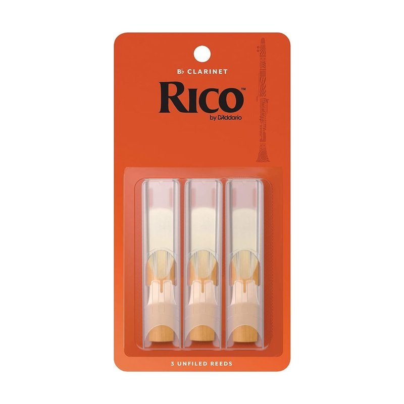 美國 RICO RI-C 豎笛竹片 3片裝 Bb調 Clarinet Reeds 3-Pack — 三峽銅管 / 管樂