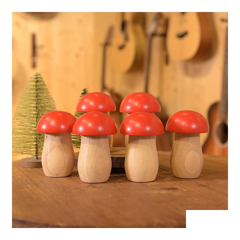 ORFF ORFF TS004 蘑菇砂筒 高品質 6個1組 沙鈴 奧福樂器 兒童樂器 幼兒樂器 — 三峽鼓 / 打擊