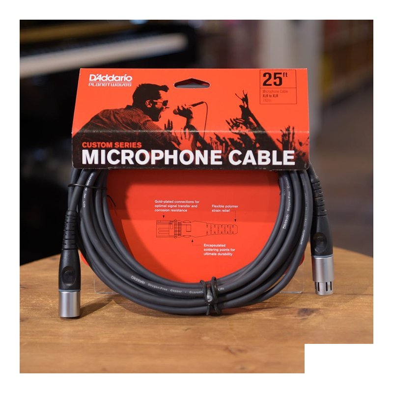 PLANET PLANET WAVES PW-M-25 麥克風線 25呎 — 三峽麥克風