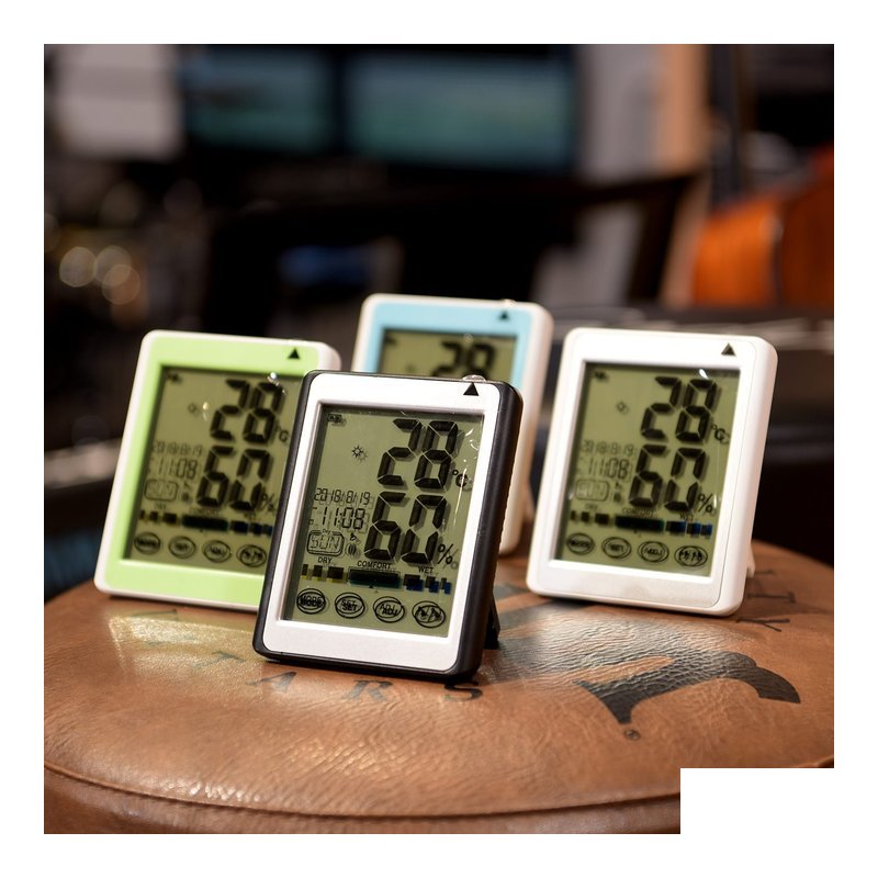 CH-913 CH-913 多功能電子溫度計 大螢幕溼度計 溫濕度計 室內溫度計 家用濕度計 濕度測量 溫度 — 三峽配件 / 週邊