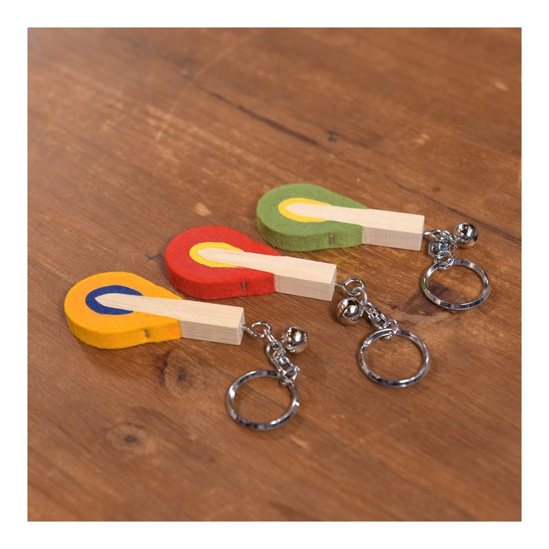 日本進口 渡邊商店 鋼琴琴槌造型鑰匙圈 黃OKC 綠GKC 紅RKC — 三峽鍵盤 / 鋼琴