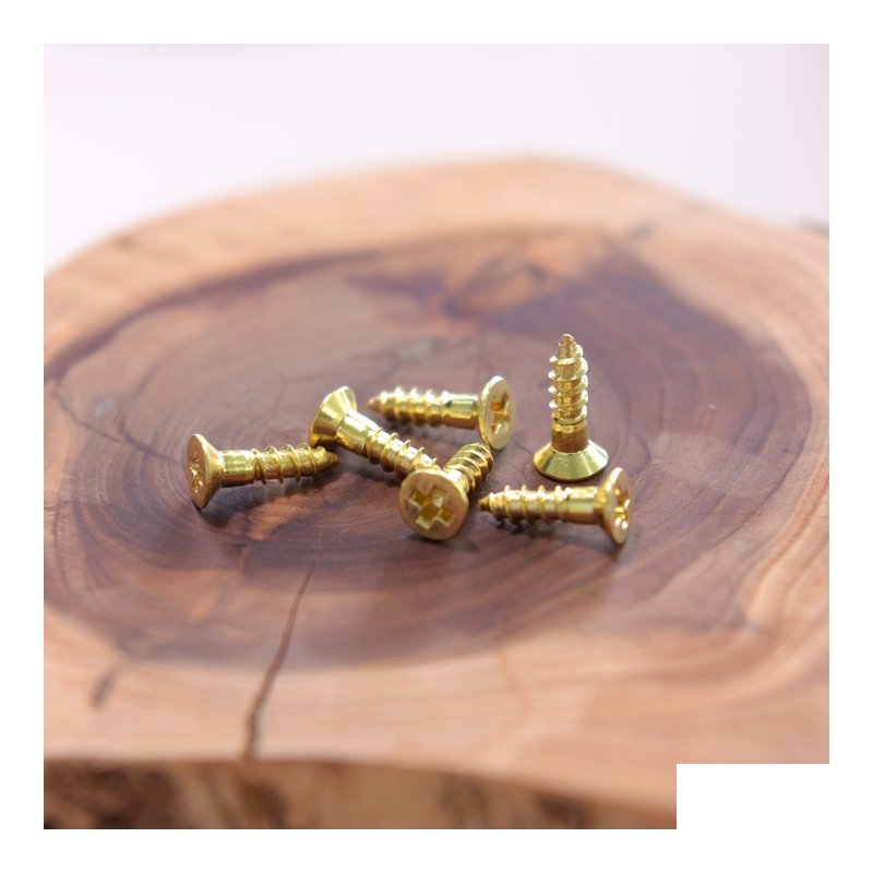 日本進口 渡邊商店 #24-13 木螺絲 黃銅平頭 2.4x13(100pcs) — 三峽配件 / 週邊